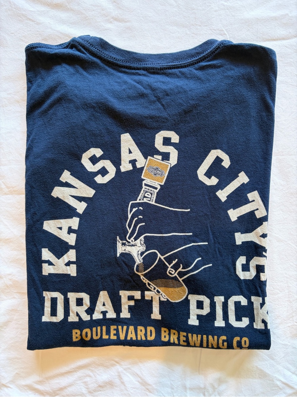 Boulevard Brewing NFL Draft Pick Navy T-Shirt